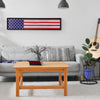 American Flag Wood Novelty Wall Sign - 36" x 8"